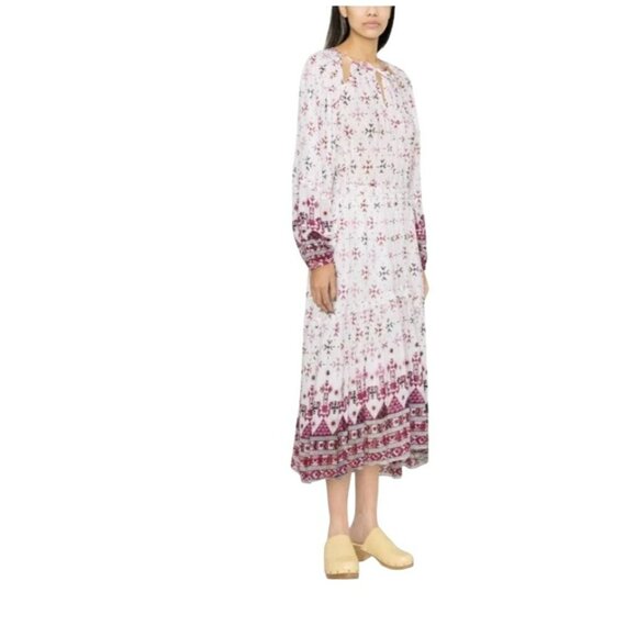 ISABEL MARANT ETOILE $890 Fratela printed cotton voile midi dress NWT Sz 34 US 2 - Picture 3 of 14